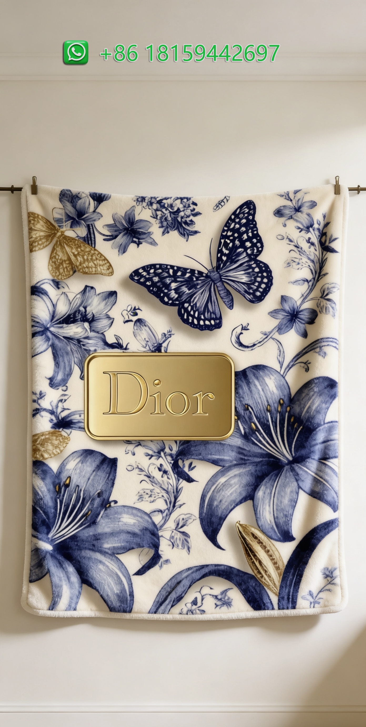 Dior Throw Blankets